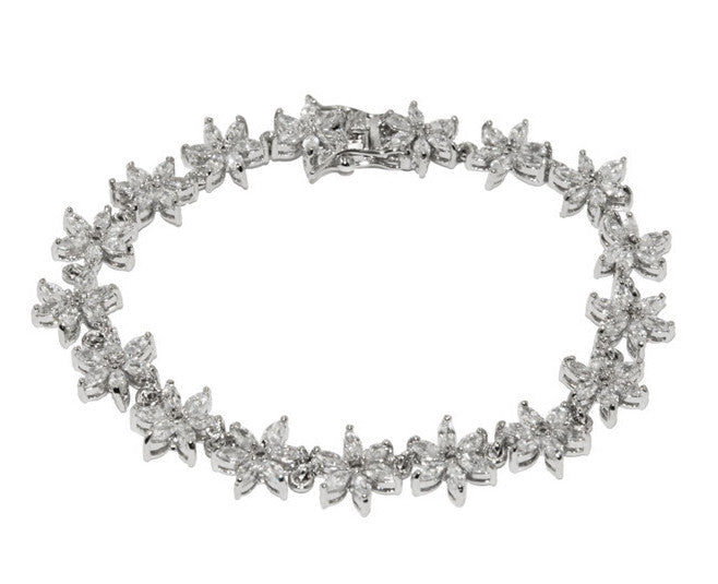 Fiorella Floral Cubic Zirconia Bracelet