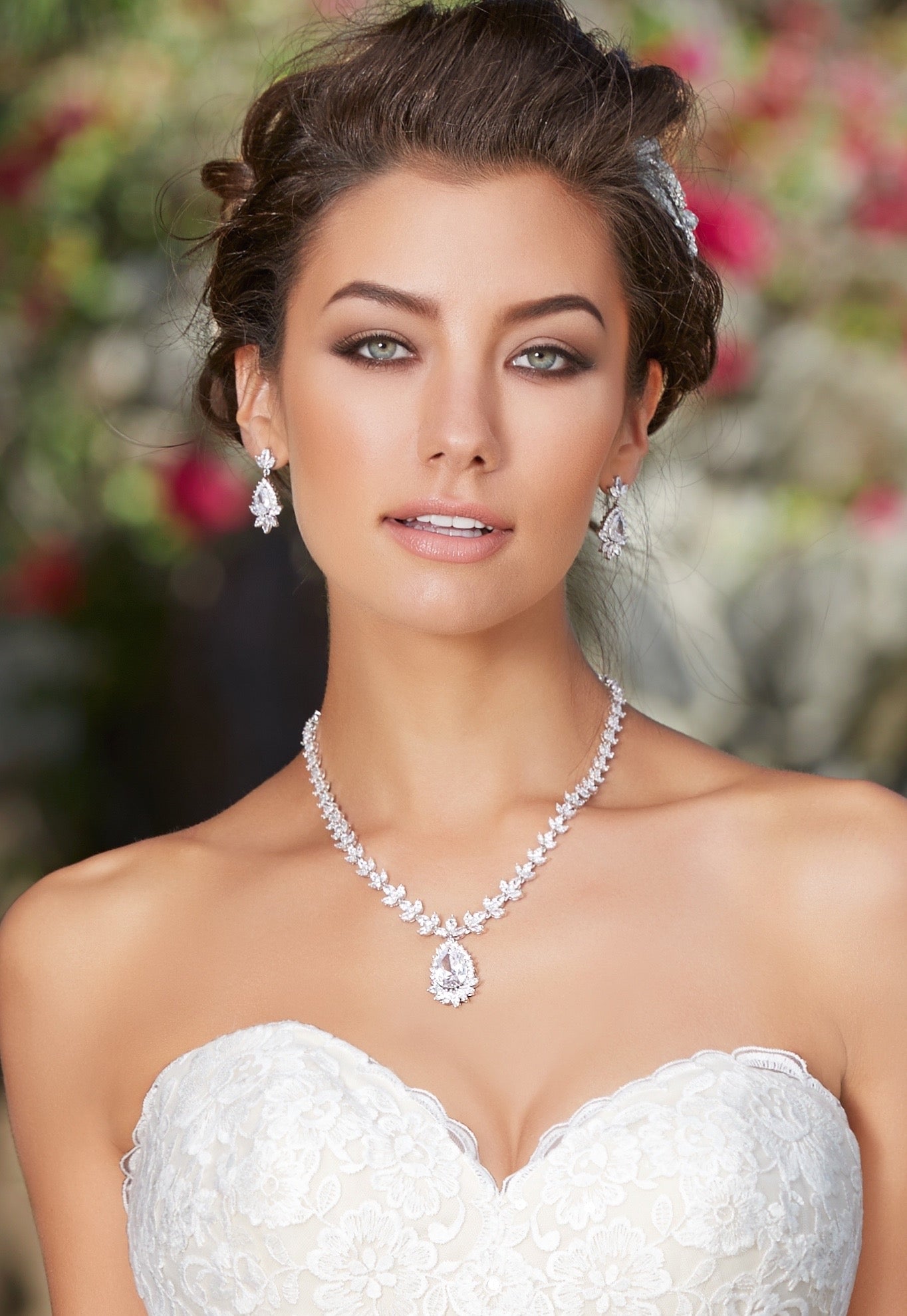 Chiesa Necklace and Earring - Model