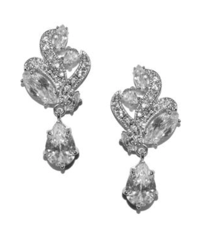 Harper Crystal Floral Dangle Earrings
