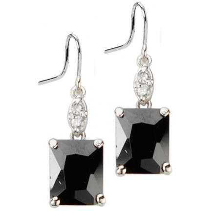 Hayden Jet Cubic Zirconia Earrings