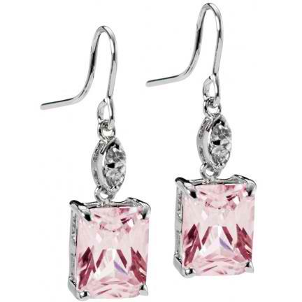 Hayden Pink Cubic Zirconia Earrings