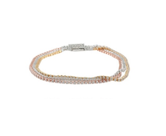 Madora Dainty Crystal Mix Finish Bracelet