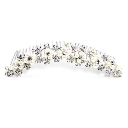 Miranda Pearl and Crystal Hair Comb | Anna Bellagio