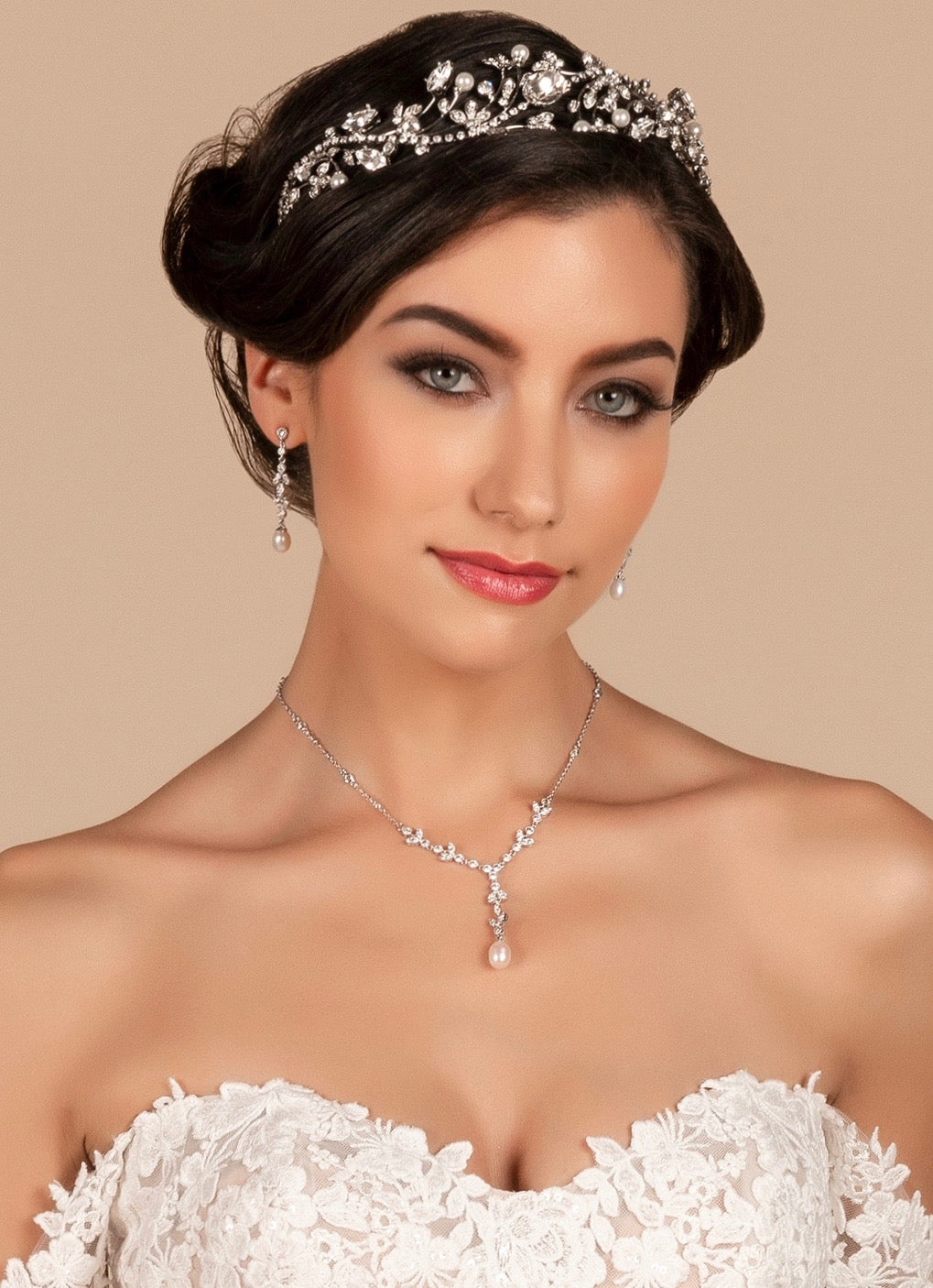 Primrose Set Model Image Bride is wearing the a Kitty Chen Couture Bridal Gown.