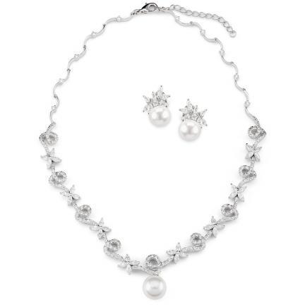 Silvia Necklace and Earring Set | Anna Bellagio