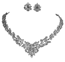 Ashton Necklace and Earrig Set from Anna Bellagio 