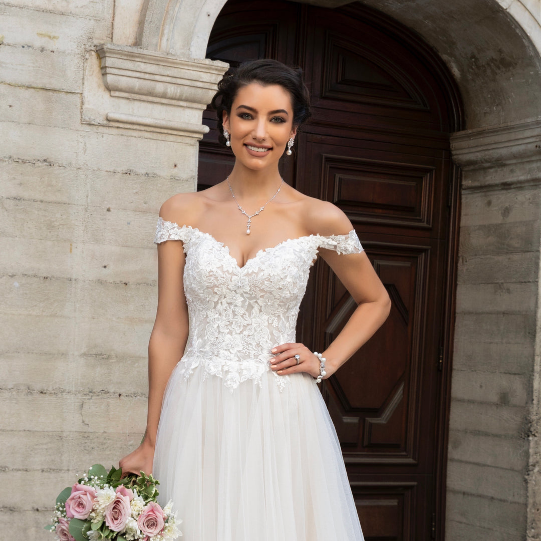 Luisa Floral Freshwater Pearl Bridal Earrings | Anna Bellagio Luisa Floral Freshwater Pearl Bridal Earrings | Anna Bellagio