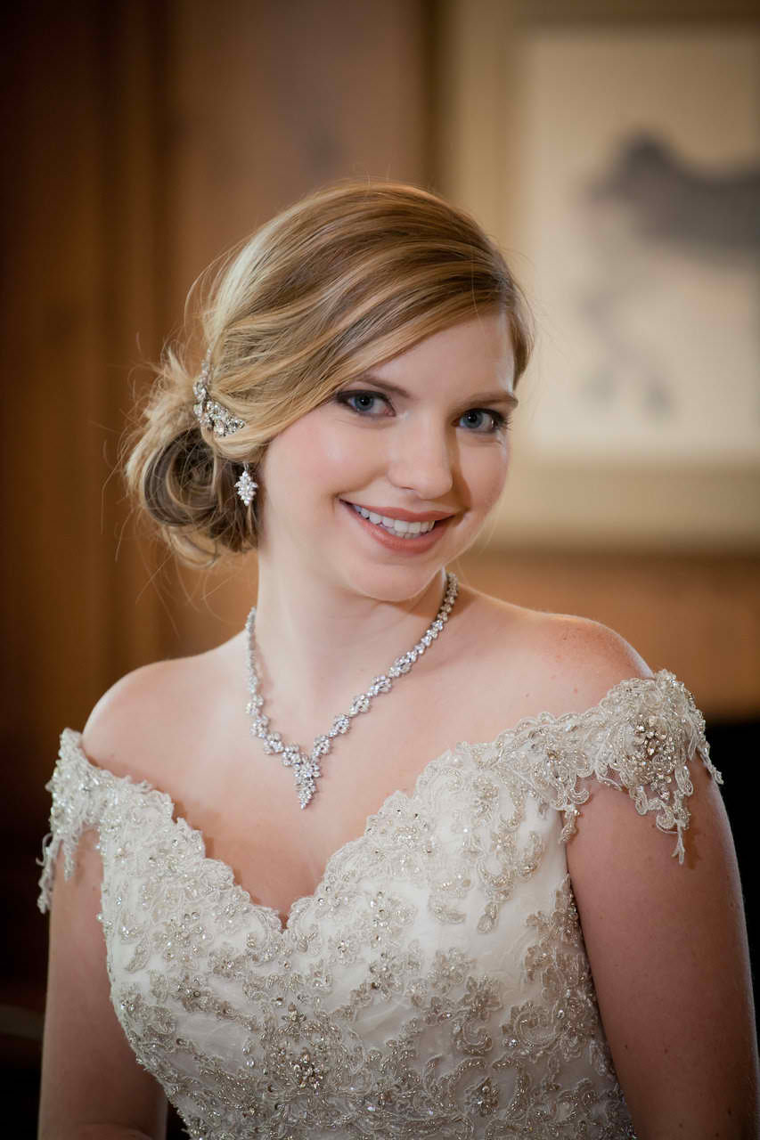 Ferida Floral Cubic Zirconia Cluster Bridal Earring 