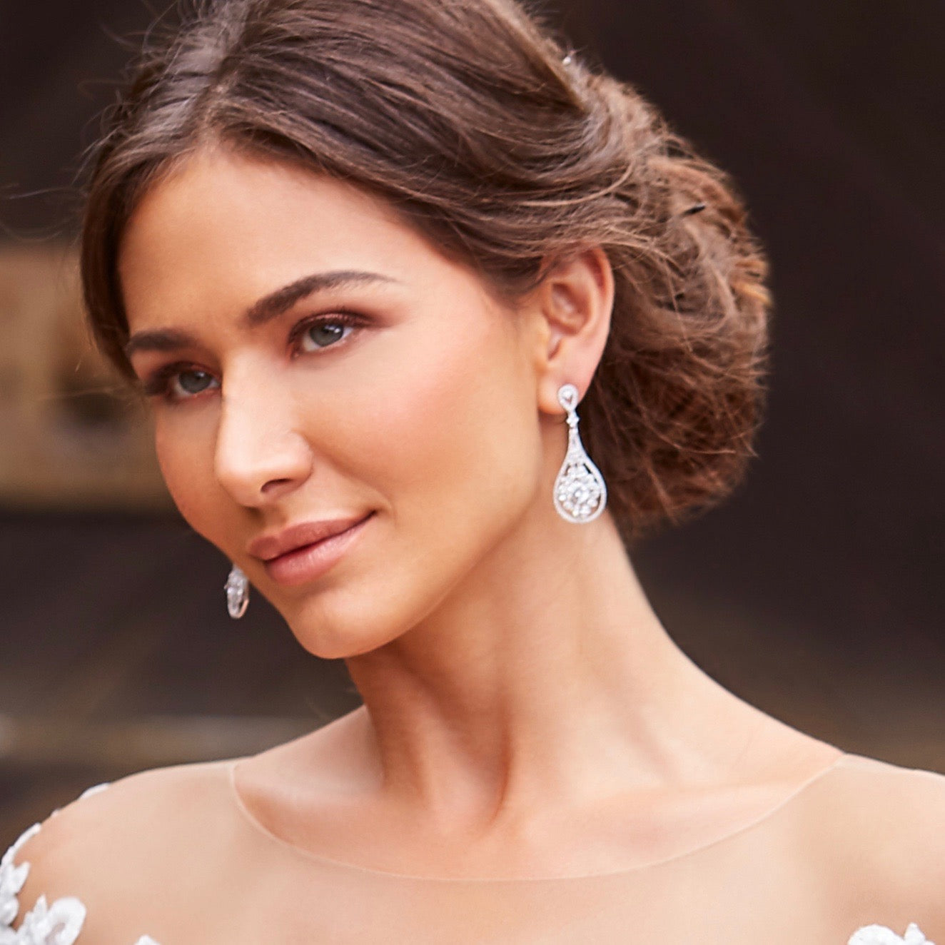 Guenevere Crystal Statement Earrings Anna Bellagio
