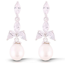 Posey Freshwater Pearl Drop Earrings from Anna Bellagio 