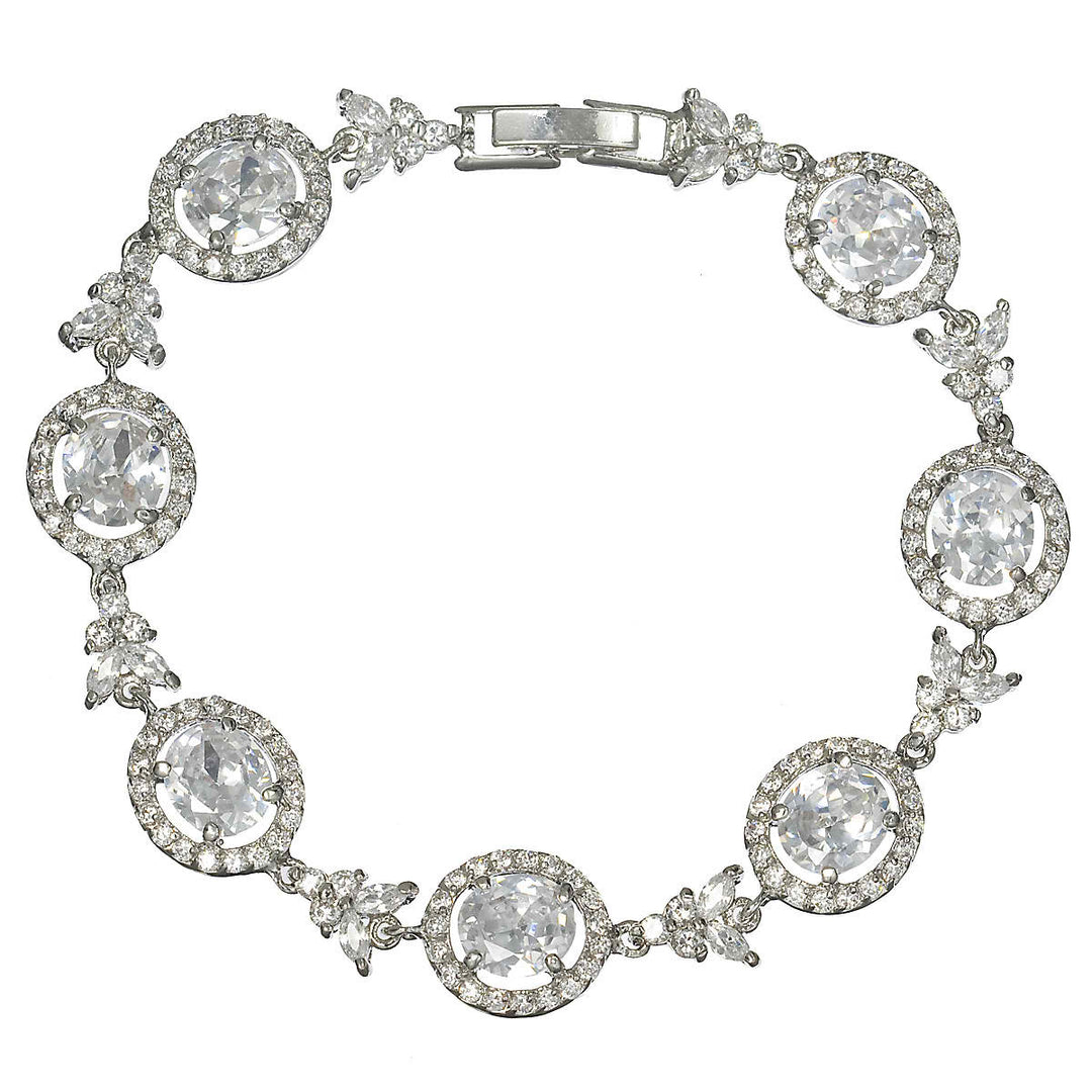 Ansley Cubic Zirconia Bridal Bracelet | Anna Bellagio