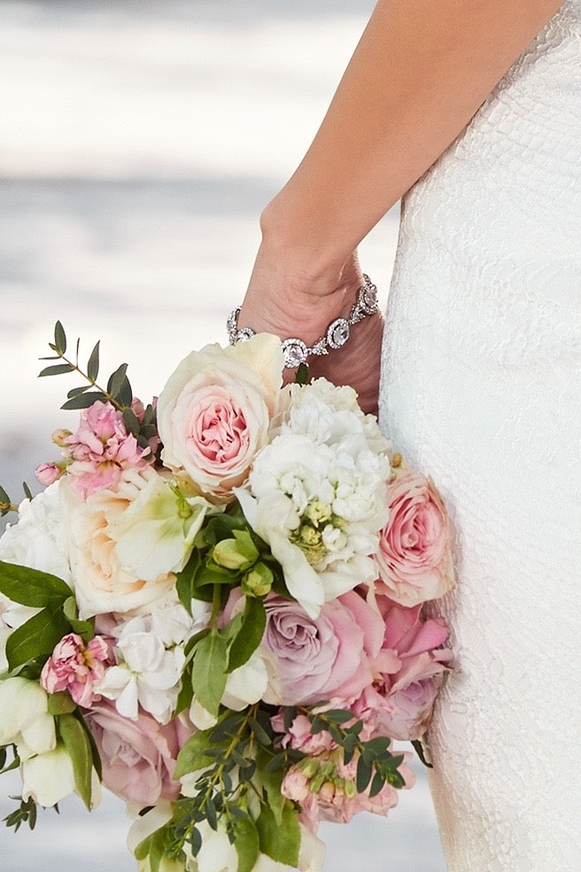 Ansley Bridal Bracelet on Model at Amalfi Coast Shoot