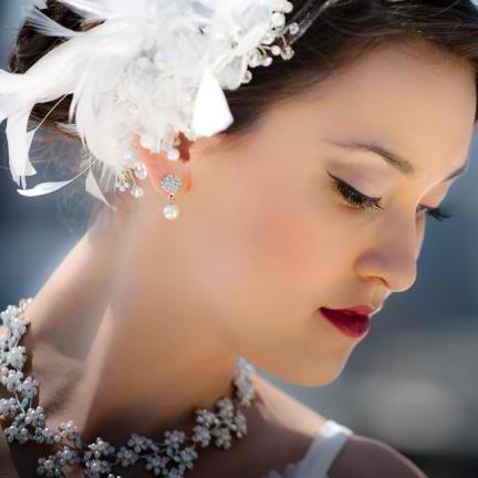 	 Becca Freshwater Pearl and Crystal Earrings 