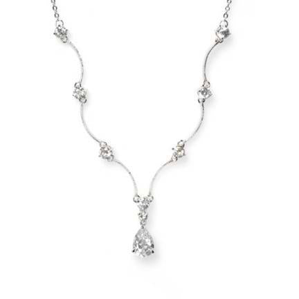 Caitlyn Cubic Zirconia Necklace | Anna Bellagio 