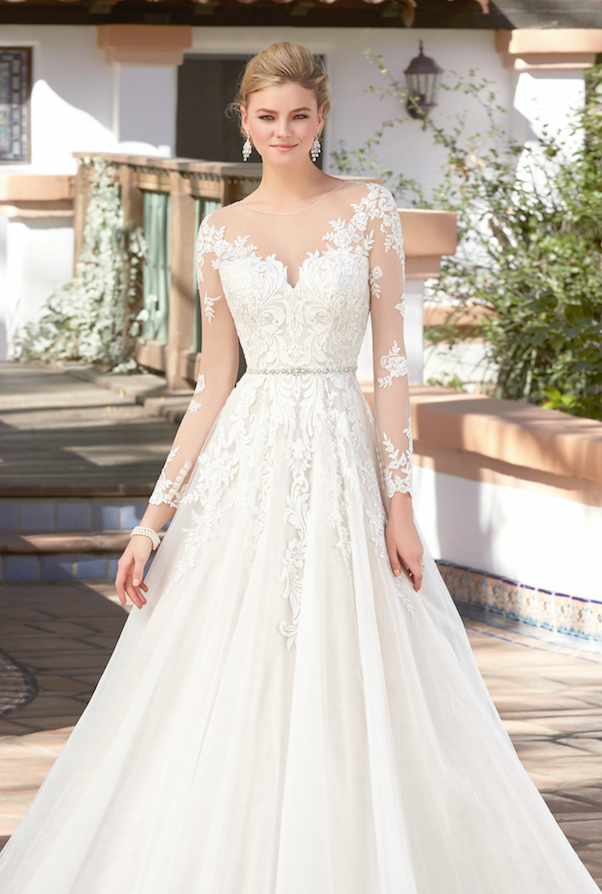 Eliana Chandelier Earrings on  Model Wearing Kitty Chen Couture Gown