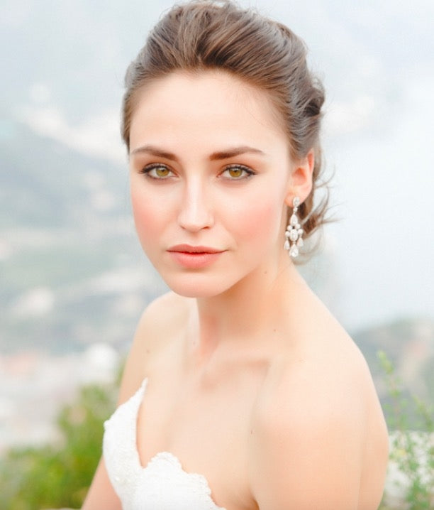 Elizabetta Earrings on Model at the Amalfi Coast Shoot