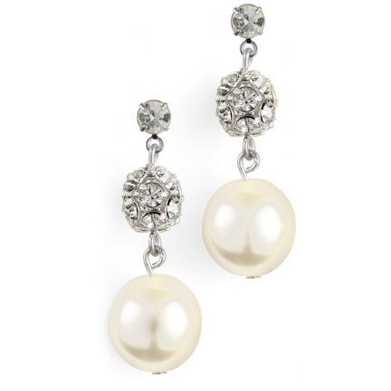 Ellie Colored Pearl Earrings from Anna Bellagio as part of the Set