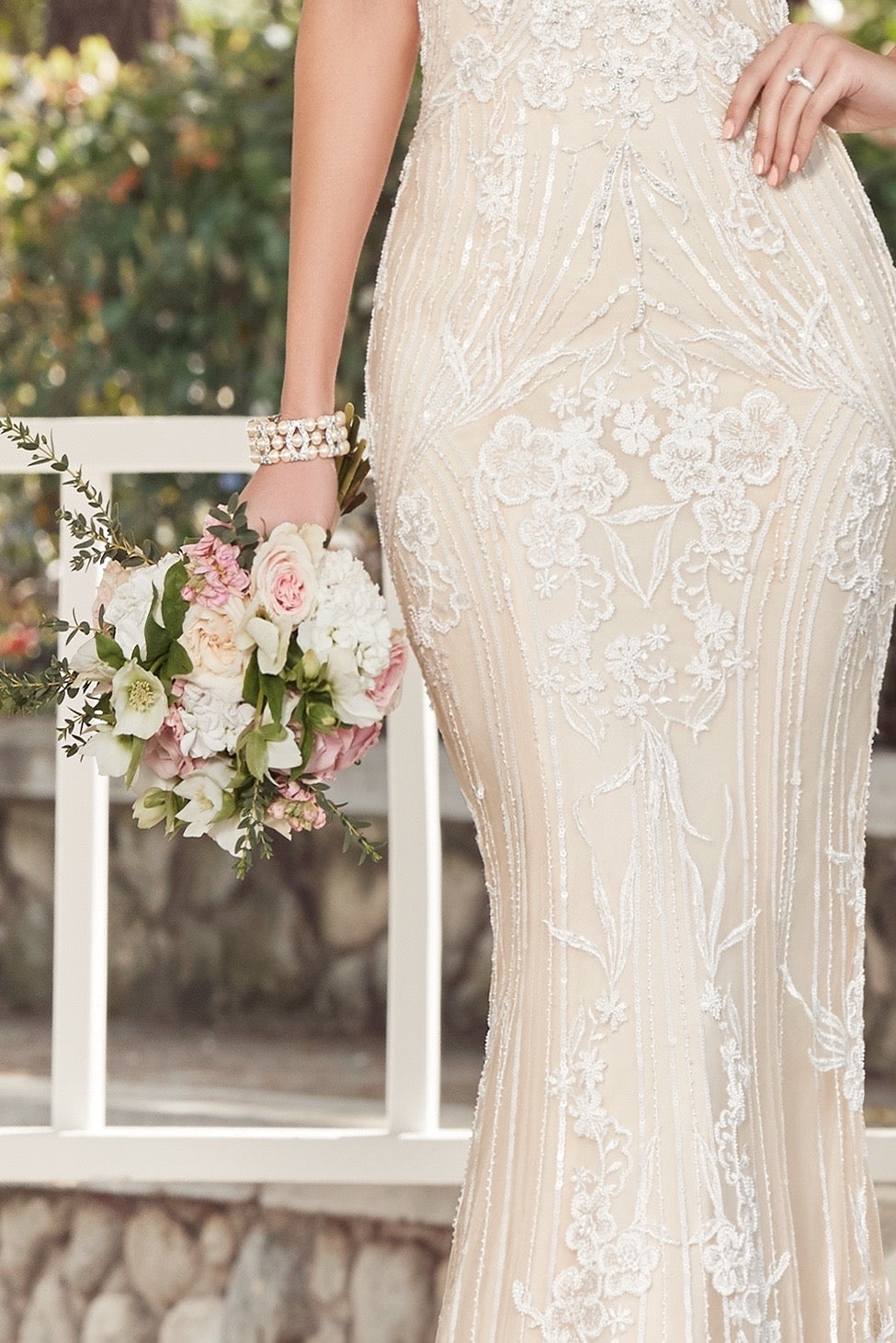 Farrin Champagne Bracelet on Model Close-up