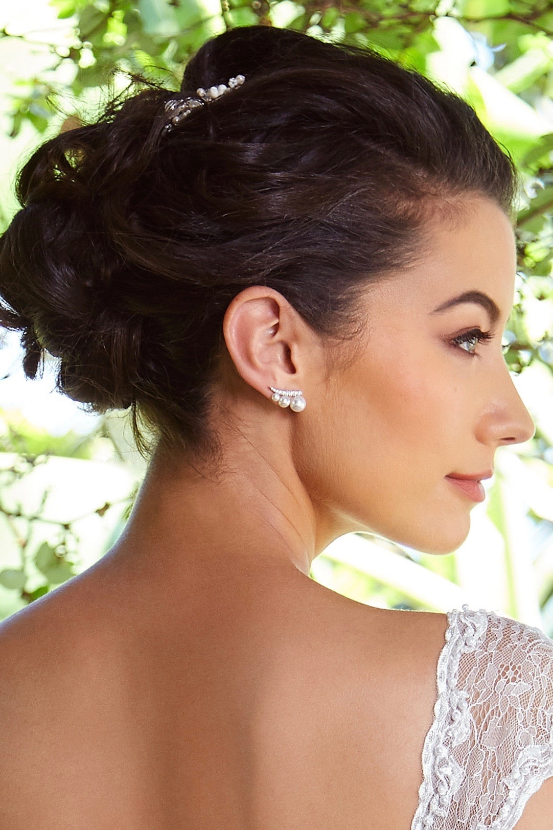 Gorjana Pearl and Crystal Ear Crawler 2