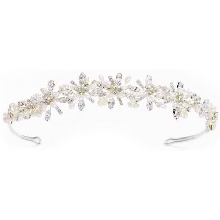 Gwendolyn Pearl and Crystal Headpiece 