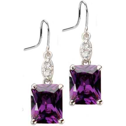 Hayden Tanzanite Cubic Zirconia Earrings 