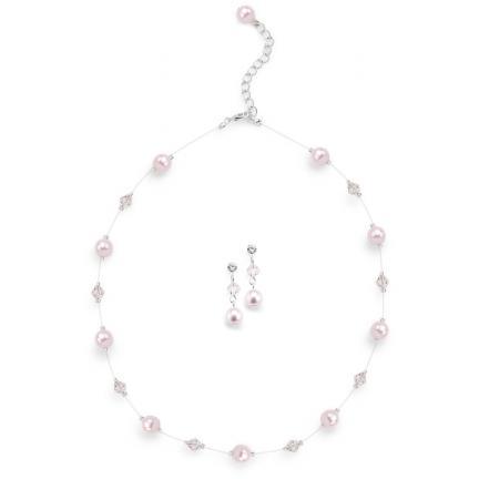 Izzy Colored Pearl and Crystal Jewelry Set