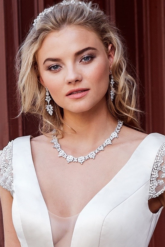 Lucrezia Necklace on Model Close