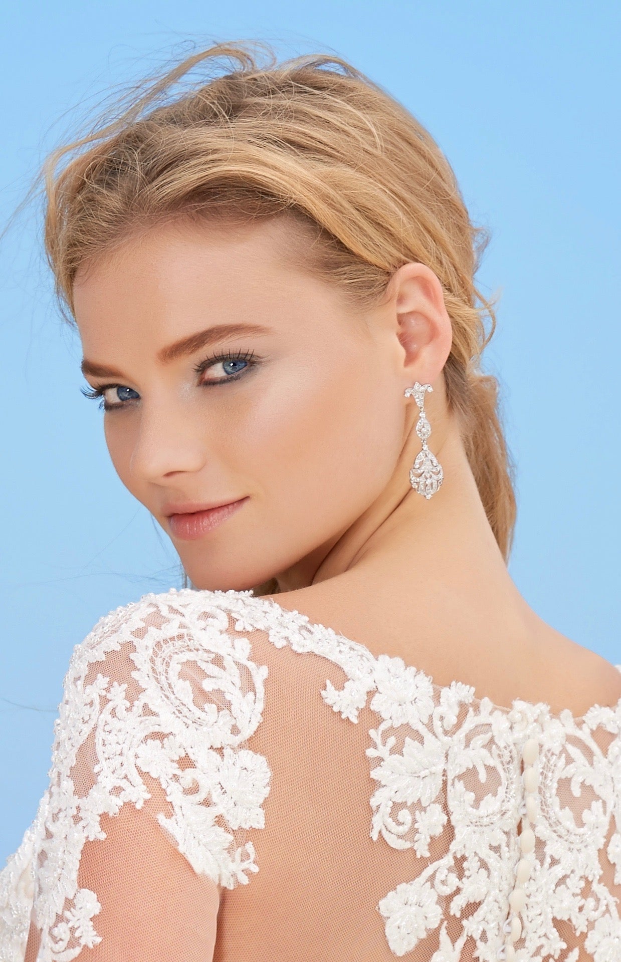 Madelena Vintage-Inspired Crystal Earrings