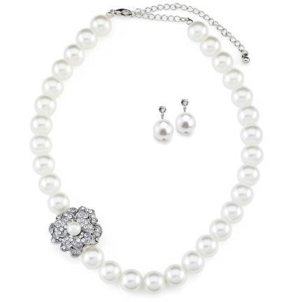 Maisie Flowergirl Necklace and earring set