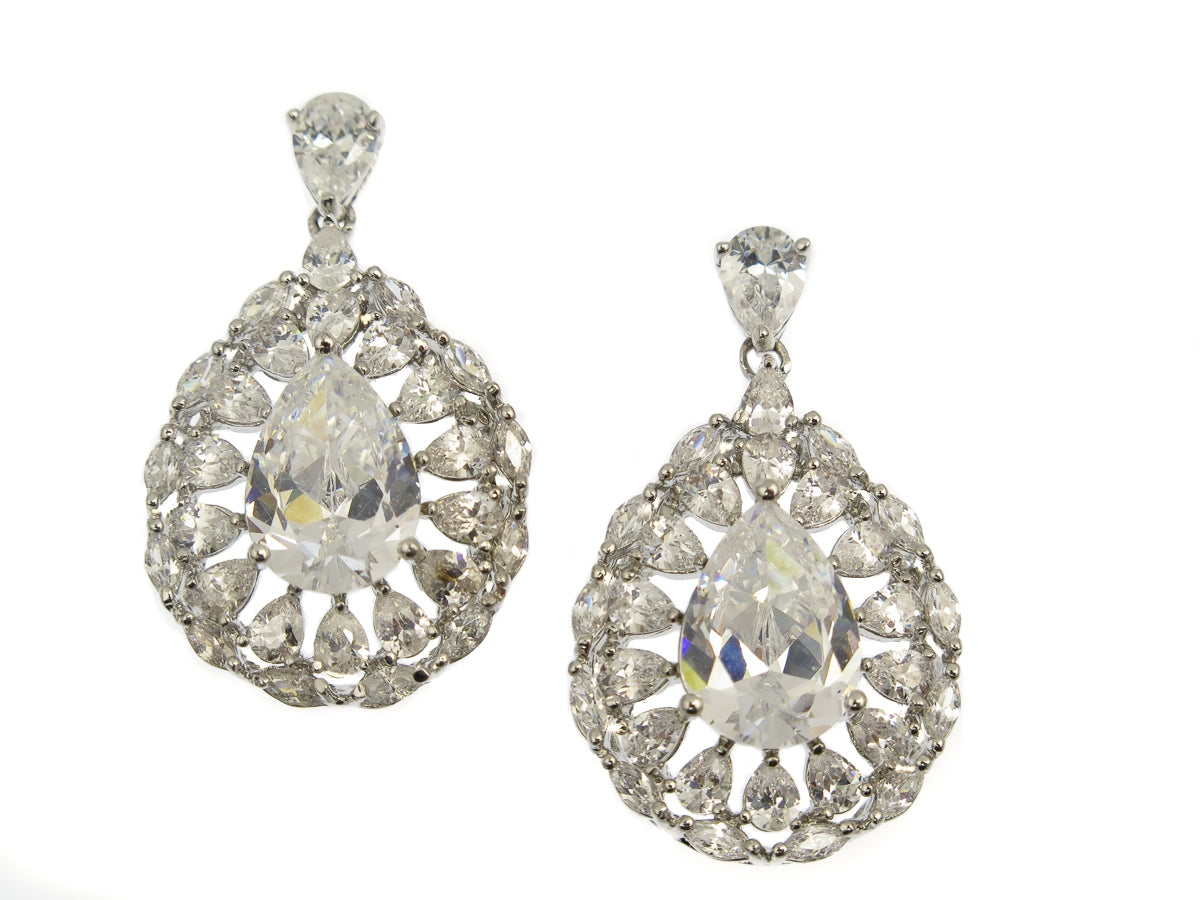 Maresca Vintage Glam Statement Earrings