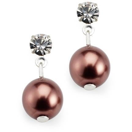 Colored deals pearl earrings