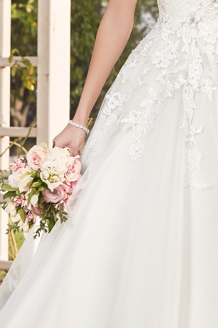 Nina Bracelet on Model Romy Kitty Chen Gown