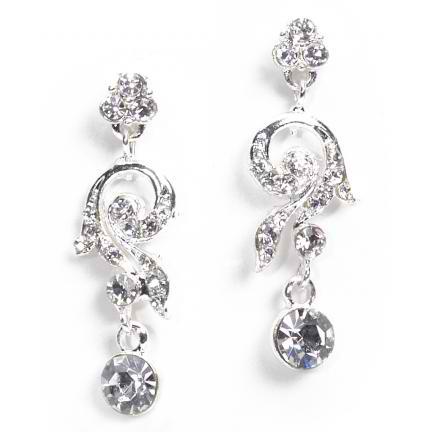 Priscella Cubic Zircona Necklace and Earring Set 