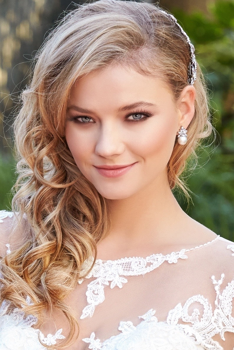 Quinn Earrings on Model close-up