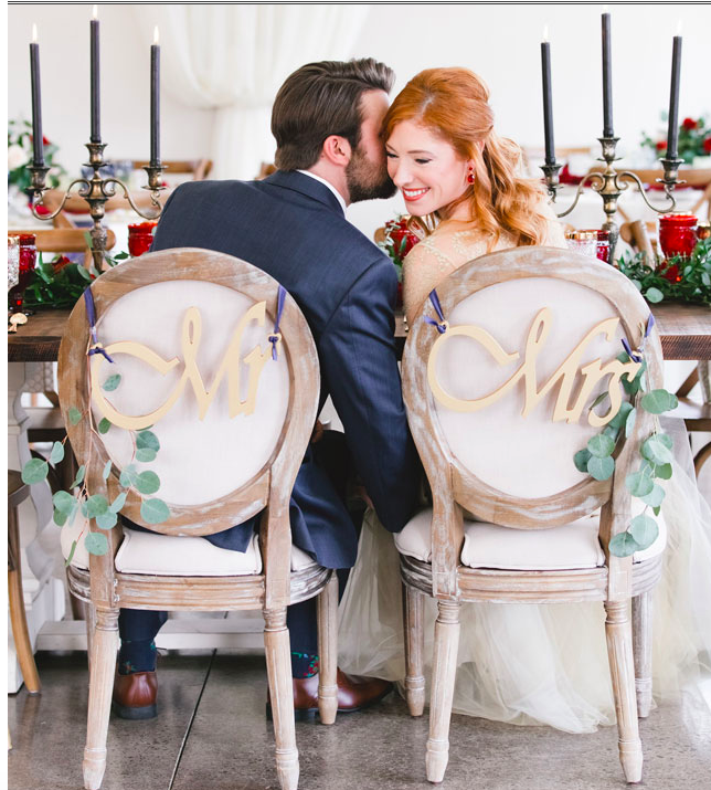 Giada Red/Siam Gold Drop  Earrings on Model at Beauty and the Beast Shoot
